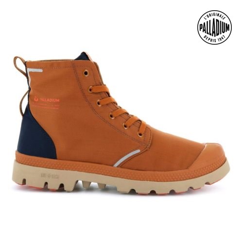 Palladium Pampa Lite+ Recycle WP+ Men's Boots Brown | UK M675-KDB